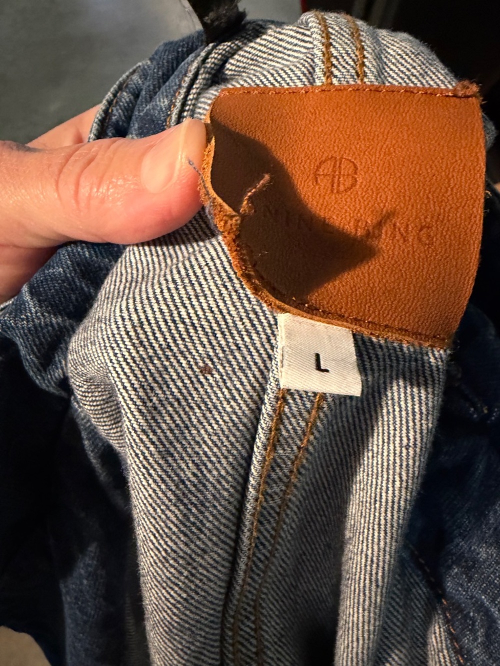 Anine Bing Denim Alden Jacket - Picture 6 of 6